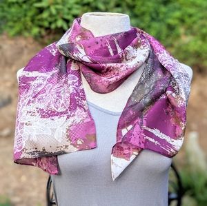 Wine & Brown Abstract Pattern christopher banks Scarf